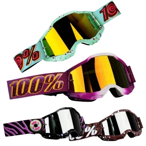 Motorcycle Goggles Motocross Goggles Cycling Ski Windproof PC Frame UV400 Photochromic Lenses Lightweight Half Face
