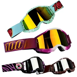 Motorcycle Goggles Motocross Goggles Cycling Ski Windproof PC Frame UV400 Photochromic Lenses Lightweight Half Face