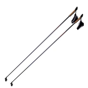 NASDA Carbon Fibre Ski Poles Durable &lightweight Custom logo OEM 170cm Rubber Grip Matt gloss Finish