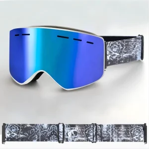 New Arrival Magnetic Ski Goggles Cylindrical Wide View Dual Layer Anti fog Snow Goggles for Winter Outdoor Sports