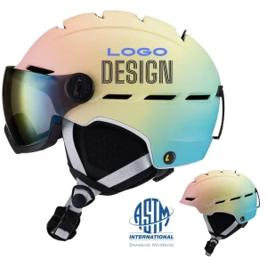 New Design Fade Color Custom Logo Ski Helmet High Quality Winter Ski Helmet Snowboard Custom Ski Helmet