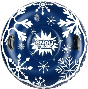 New Design Inflatable Snow Tube Inflatable Ski Circle with Hand Inflatable Winter Products Sled Toys