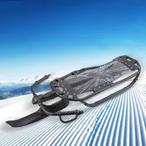 New Design Lie Down Snow Sled for Kids Adults Non Powered Racing Snow Sled with Steering Handle