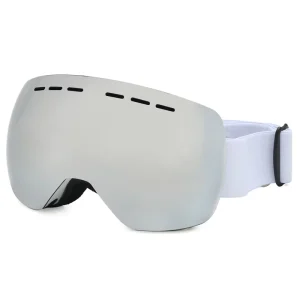 New Fashionable Ski Goggles for Men & Women Double Layers Anti Fog UV400 Protection Full Face Helmet Style Adjustable Strap