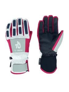 New Pink Women’s Skiing Gloves Waterproof Breathable Thermal Winter Snow Touchscreen Oxford Fabric Adjustable Strap