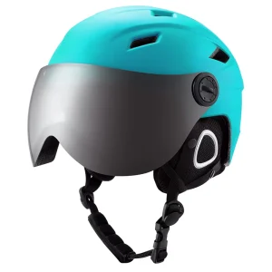 New Ski Helmet with Goggles New Design Half Covered CE Certification Snow Ski Helmet with Visor