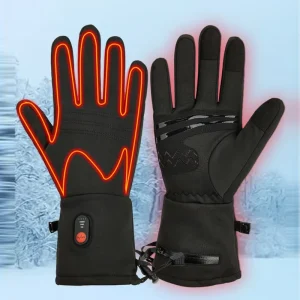 OEM 3 Heat Settings Touch Screen Heating Gloves With Battery Windproof Thermal Hand Warmers for Motorcycle Ski Cycling