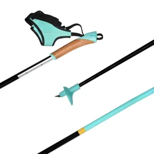 OEM Carbon Fiber Ski Poles Ultralight Lightweight Nordic Alpine Pole Custom Logo EVA Handle for Professional Player