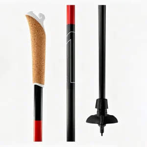 OEM Carbon Fiber Ski Poles Ultralight Nordic Alpine Pole Custom Logo Cork Handle
