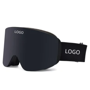 OEM Custom Anti Fog Polarized Semi Rimless TPU+PC Ski Goggles with Magnetic Lens Straps UV400 Protection for Snow Sports