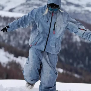 OEM Custom Women Ski Suit Set Waterproof Windproof Ski Jumpsuit Women Ski and Snow Wear Baggy Snow Suit