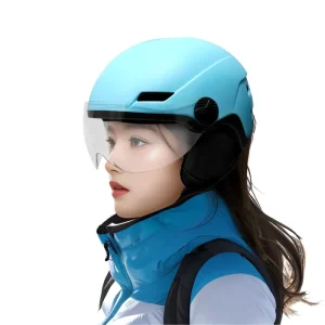 OEM Customized Ski Helmet for Snowboarding, Ice Skating and Boxing with Visor Goggles, CE EN1077 Certified