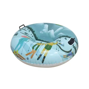 OEM Heavy Duty Inflatable Snow Tube 150cm Diameter Blue