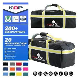 OEM Large Capacity 1680D Oxford Long Ice Hockey Bag with Padded Straps