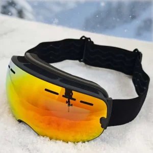 OEM Snow Skiing MX Goggles Factory REVO Coated Dual Lens Anti Fog UV400 Protection 270 Wide View OTG Fit Professional PC