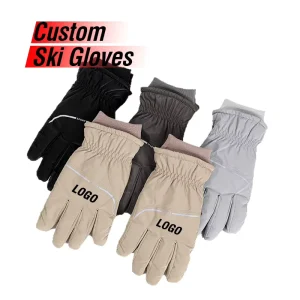 OEM Winter Thermal Ski Gloves for Men, Outdoor Driving and Sports