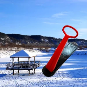 Oem High end Red Pe Material Snow Sled For Kids High Quality Mobile Track Easy To Use For Winter Fun