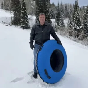 Oem Inflatable Snow Tube Water Ski Tube Heavy Duty Pvc Snow Tubing With Customized Logo