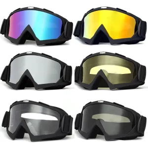 Off-Road Motorcycle Ski Goggles ABS Material for All-Season Outdoor Use