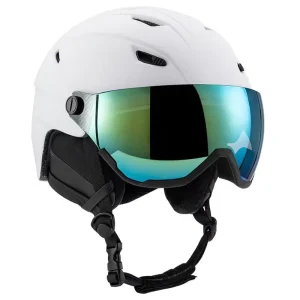 One-Piece Ski and Snowboard Helmet for Women and Men CE EN 1077 Certified with Lens for Winter Sports