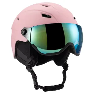 One-Piece Ski and Snowboard Helmet for Women and Men CE EN 1077 Certified with Lens for Winter Sports