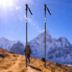 One-Section Aluminum Alloy Double-Board Ski Poles, Couple Style