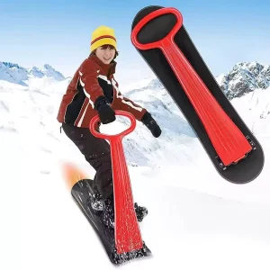 Outdoor Freestyle Thickened Kids Ski Snow Sled Foldable Durable PE Winter Luge Customized Logo Available