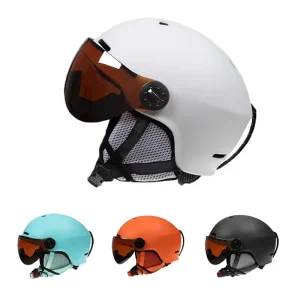 Outdoor Kids Children Adult Snow Skateboard Visor Hood Ice Snowboard Ski Helmet With Goggle