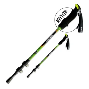 Outdoor Skiing Walking Poles Lightweight Aluminum Alloy 3 Section External Lock Telescopic Trekking Poles