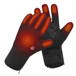 Outdoor Sports Full Finger Waterproof Touch Screen Heated Breathable Motorcycle Racing Gloves for Cycling and Skiing
