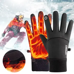 Outdoor Sports Gloves Winter Warm Full Fingers Waterproof Wind Proof Cycling Outdoor Sports Running Motorcycle Ski Touch
