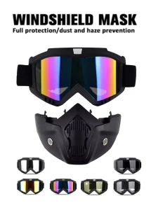 Outdoor Sports Windproof Lightweight Goggles HD Motorcycle Glasses Snowboard Riding Cycling Men’s UV Sunglasses Replaceable
