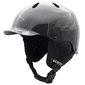 Outdoor Sports Winter Ski Helmet with Ultra-Light Carbon Fiber Veneer