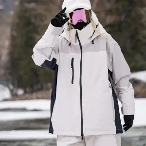 Outdoor Winter Ski Jackets for Men and Women Windproof Waterproof Snow Sports Top Cotton Warm Coats for Skiing