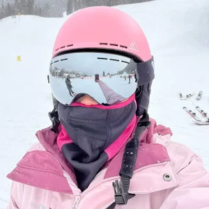 Oval Snow Goggles UV Protection Anti-Fog Spherical Lens Anti-Slip Strap Detachable Lens for Adults