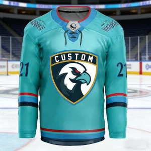 Oversized Lightweight Custom Embroidery Blank Sewing Pattern College Ice Hockey Jersey