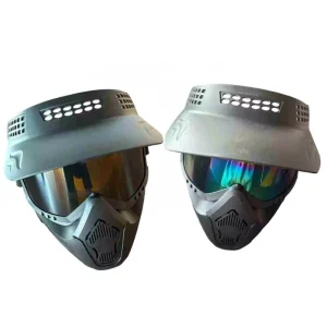 PP Material Full Face Protection Motorcycle Helmet with Goggles