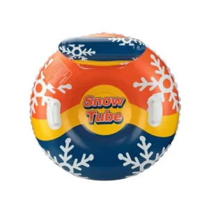 PVC Inflatable Ski Ring Snow Sled Tube with Handle and Backrest