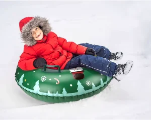 PVC Inflatable Snow Tube Sled for Kids and Adults