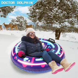 PVC Inflatable Snow Tube with Custom Color and Printing for Kids and Adults