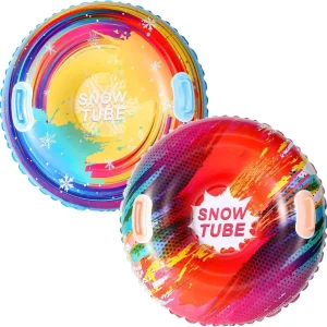 PVC Nylon Inflatable Foldable 100cm Snow Tube for Children’s Winter Outdoor Use