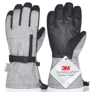 Paides Sports Warm Velvet Gloves for Winter Cycling Anti Freezing Anti Cold Climbing Touch Screen Skiing & Snowboarding Gloves