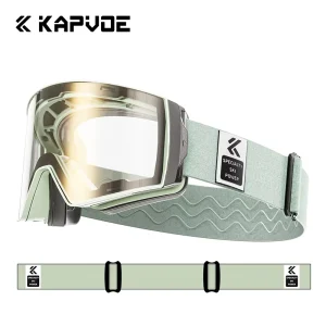 Photochromic Day and Night Anti-Fog Magnetic-Lens Ski Goggles with Optical Frame Insert
