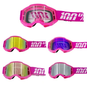 Pink Black Custom Motorcycle Goggles Off Road Ski Goggles Helmet Windproof Cycling Glasses Riding Downhill Protection Eyewear