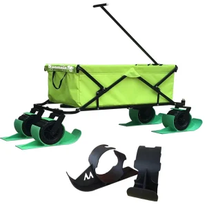 Plastic Family Fun Outdoor Sport Folding Wagon Wheel Toboggan Snow Sleigh Sledge