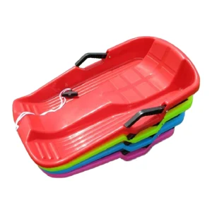 Plastic Snow Sled for Kids Adult Flexible Sand Sled with Pull Rope for 1 2RiderToboggan Sleds