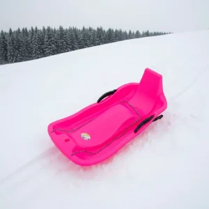 Plastic Snow Sled with 2 Brakes and Handles for Adults