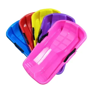 Plastic Snow Toboggan for Children with Rope and Handles