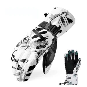 Plush Touchscreen Winter Sports Gloves, Cold-Resistant and Windproof