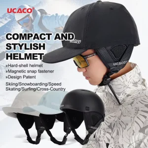 Polarized EVA ABS Ski Helmet Soft Hard Shell Half Face Safety Helmet Winter Sports Cycling Skateboarding Warm Liner